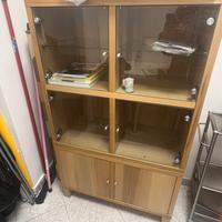 Mobile ufficio/negozio legno e cristallo