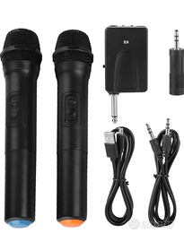 Microfono Portatile Senza Fili con ricevitore