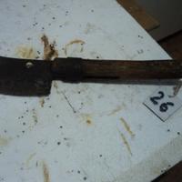 ascia con manico depoca di boscaiolo