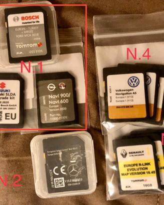Navigatore Auto Europa sd card Mappe EU scheda