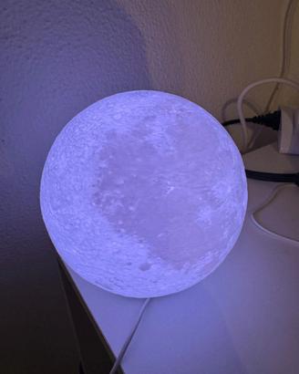 Lampada decorativa a forma di Luna LED