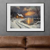 arte moderna - irina collins - snowy landscape 