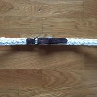 Cintura donna A&F in corda bianca e cuoio