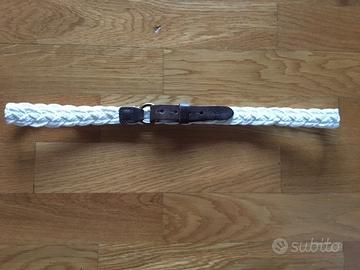Cintura donna A&F in corda bianca e cuoio