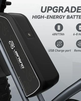 [NUOVA] E-Bike Jansno X50 – Batteria 17Ah