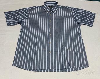 camicia a righe maniche corte made in Italy 
