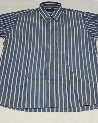 camicia a righe maniche corte made in Italy 