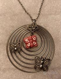 Collana Thun cerchi e farfalle