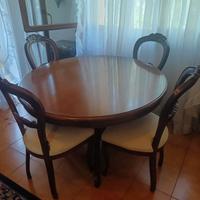 tavolo sedie angolara