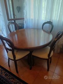 tavolo sedie angolara