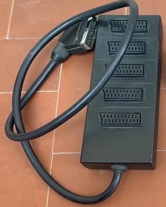 Multipresa ciabatta presa multipla scart 5 posti