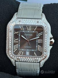 Cartier Santos Large Brilli Diamanti Full Set