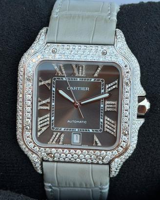 Cartier Santos Large Brilli Diamanti Full Set