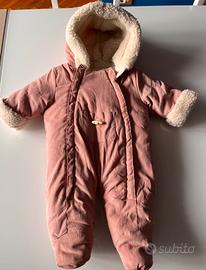 Tuta imbottita - giubbotto invernale bambina 3 mes