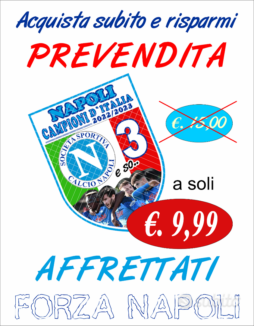 SSC Napoli Portachiavi Campioni d'Italia