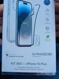 cover per iphone15 plus kit 360 PURO ultra shiwlds