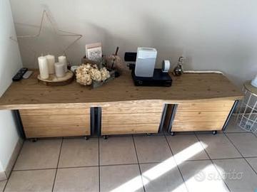 Mobile soggiorno con mensola in e contenitori