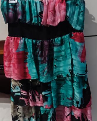 Vestito Minidress Multicolor Balze Uiki