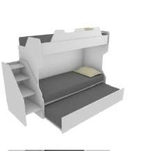 Letto a 3 posti per bimbo