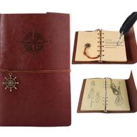 Diario taccuino Viaggio Pelle Vintage anelli A5