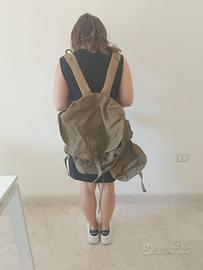 Zaino  esercito militare 1986 in canapa