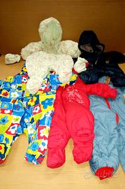 Lotto tutine neve bimbi (5pz)