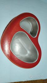 Ciotola doppia a cuore per cane, gatto