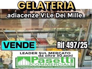 GELATERIA di mq 50, adiacente Viale Dei Mille