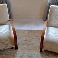 coppia di poltrone antiche vintage