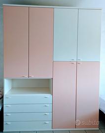 cameretta bambina rosa e panna,Colombini