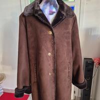cappotto volpe color caffè 