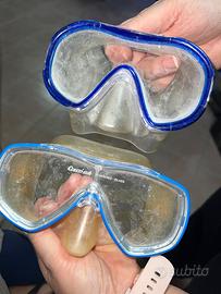 Coppia di Maschere da snorkelling + boccaglio