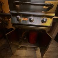 Barbecue a gas Bull con fornello