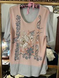 Maglia con ricami