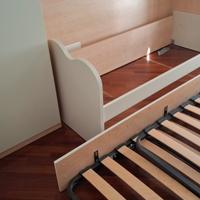 letto cameretta con 2 reti e 2 materassi