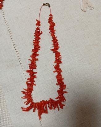 collana rametti di corallo vintage 