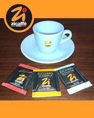 Tazzina Zì Caffè - con bustine zucchero - nuova