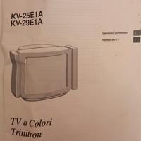 manuale istruzioni TV SONY Trinitron KW-25E1A