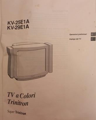 manuale istruzioni TV SONY Trinitron KW-25E1A