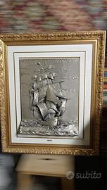 Quadro Veliero in argento