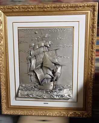 Quadro Veliero in argento