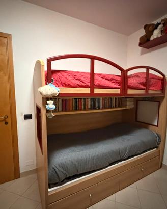 Letto da 1 piazza con comodino prezzo trattabile