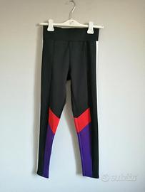 Leggings Bershka taglia M, nero con strisce