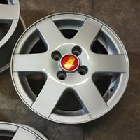 cerchi 4x100 r14 j6 d'epoca volkswagen opel bmw