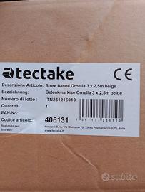 Tenda a bracci misura 3,00 x 2,50