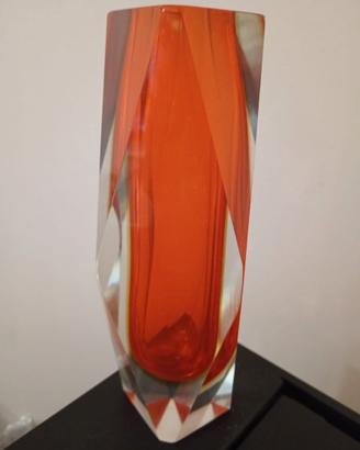 Vaso di vetro di murano " Flavio Poli"