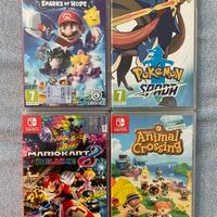 Nintendo switch con 4 Giochi e accessori