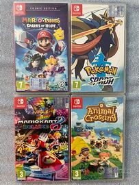 Nintendo switch con 4 Giochi e accessori