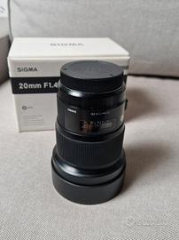 Sigma Art 20mm F1.4 DG HSM per Canon 