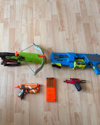 Lotto 4 blaster Nerf e simili + 1 caricatore